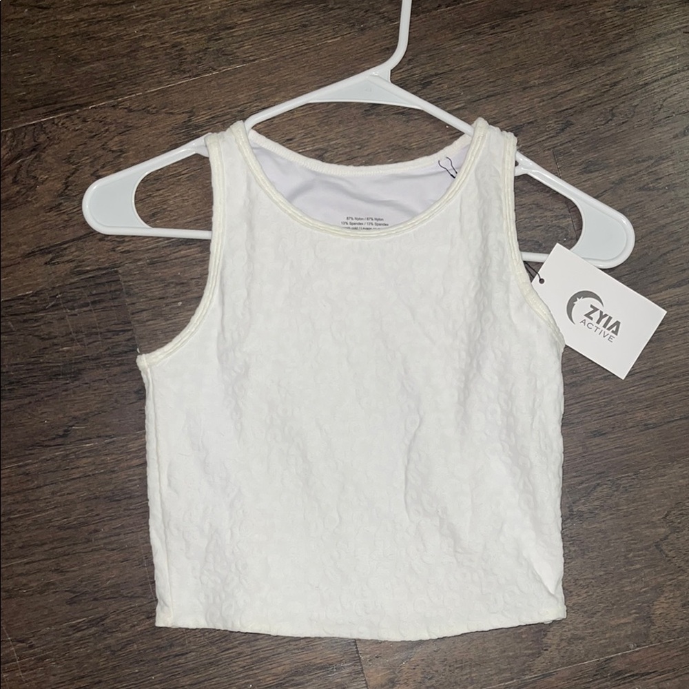 Active USA Women's White Tank Top